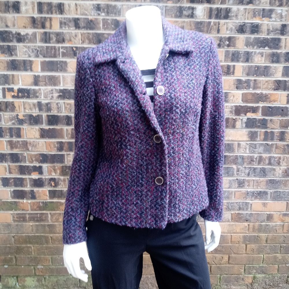 Purple multi color Requirements blazer